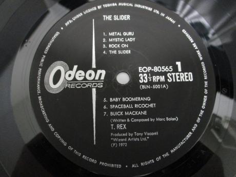 2. T.REX The Slider Japan Orig. LP OBI BOOKLET