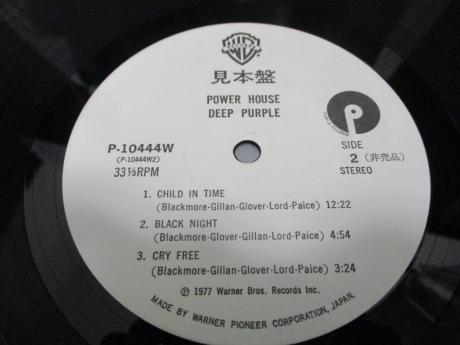 Deep Purple Power House Japan Orig. PROMO LP OBI WHITE LABEL POSTER