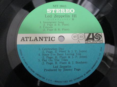 Led Zeppelin 3rd III Japan Orig. LP OBI GRAMMOPHON