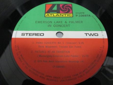 ELP Emerson Lake & Palmer In Concert Japan Orig. LP OBI