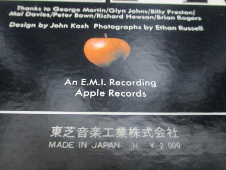 2. Beatles Let It Be Japan Orig. LP OBI RED WAX