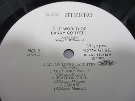 Larry Coryell World Of Japan Only PROMO 2LP OBI WHITE LABEL