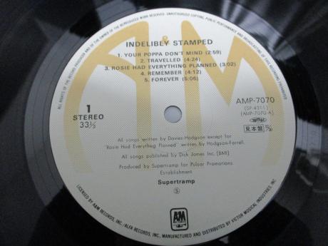Supertramp Indelibly Stamped Japan PROMO LP OBI