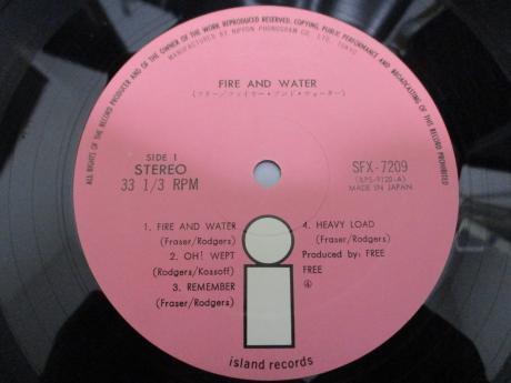 Free Fire and Water Japan Orig. LP G/F PINK ISLAND