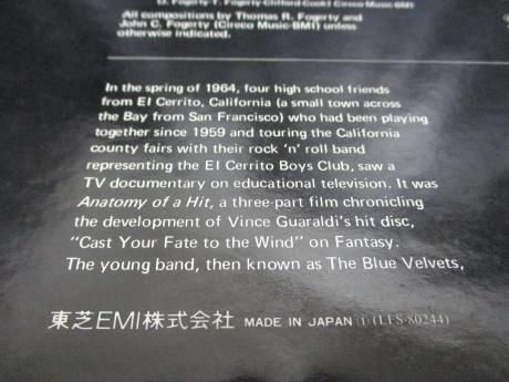 CCR Golliwogs Pre-Creedence Japan Orig. LP OBI DIF COVER