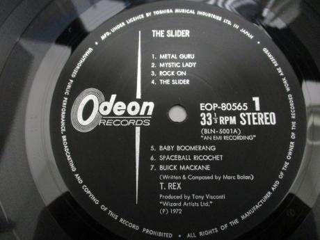 T.REX The Slider Japan Orig. LP OBI RARE POSTER