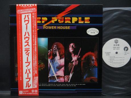 Deep Purple Power House Japan Orig. PROMO LP OBI WHITE LABEL POSTER