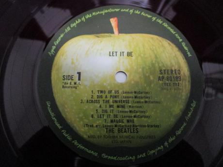 2. Beatles Let It Be Japan Orig. LP OBI RED WAX