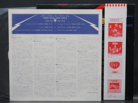 Deep Purple Power House Japan Orig. PROMO LP OBI WHITE LABEL POSTER