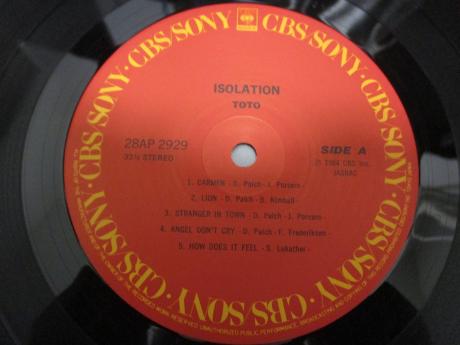 TOTO Isolation Japan Orig. LP OBI SHRINK STICKER