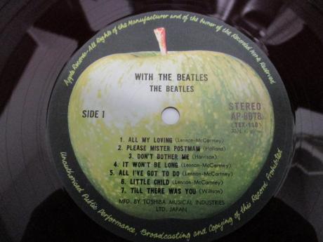 Beatles With the Japan Tour Only Apple 1st Press LP OBI DIF RED WAX