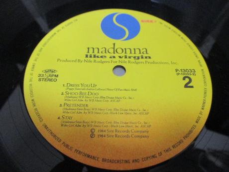 Madonna Like A Virgin Japan Orig. LP OBI SHRINK