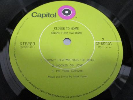 Grand Funk Railroad Closer to Home Japan Early Press LP OBI
