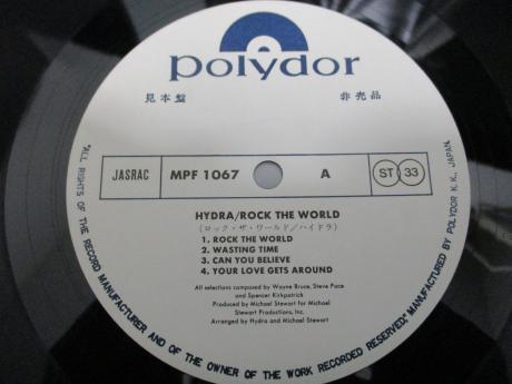 Hydra Rock the World Japan Orig. PROMO LP OBI WHITE LABEL