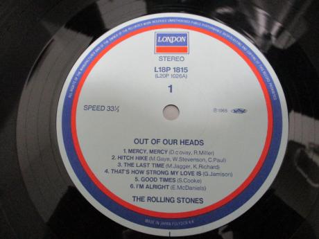 Rolling Stones Out of Our Heads Japan 25th Anniv LP OBI