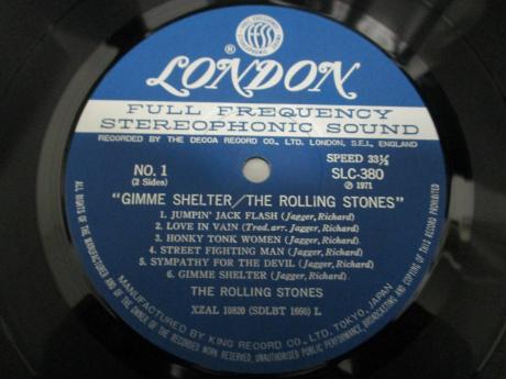 Rolling Stones Gimme Shelter Japan Rare LP RED OBI DIF COVER