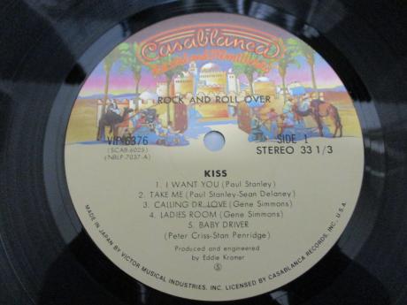 Kiss Rock and Roll Over Japan Orig. LP OBI RARE POSTER