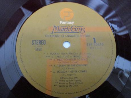 CCR Creedence Clearwater Revival Mardi Gras Japan Orig. LP OBI RED WAX