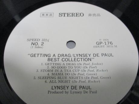 Lynsey De Paul Getting A Drag Japan ONLY PROMO LP OBI WHITE LABEL