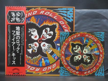 Kiss Rock and Roll Over Japan Orig. LP OBI RARE POSTER