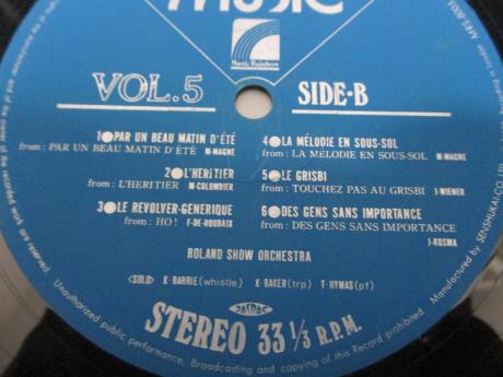 Roland Show Orchestra Screen Music Vol. 5 Japan ONLY LP OBI BIG BOOKLET
