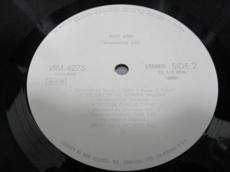Wishbone Ash Hot Ash Japan Orig. PROMO LP OBI WHITE LABEL