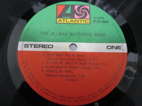 Allman Brothers Band 1st Same Title Japan Early Press LP RED & WHITE OBI