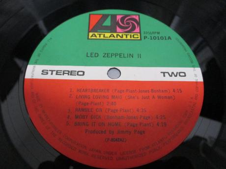 Led Zeppelin 2nd II Japan Rare LP BROWN OBI