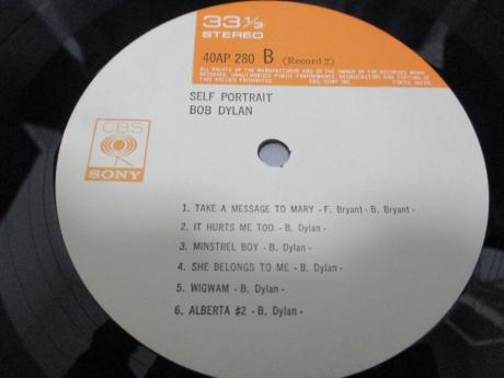 Bob Dylan Self Portrait Japan TOUR ED 2LP OBI BOOKLET