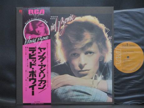David Bowie Young American Japan Early Press LP PINK OBI