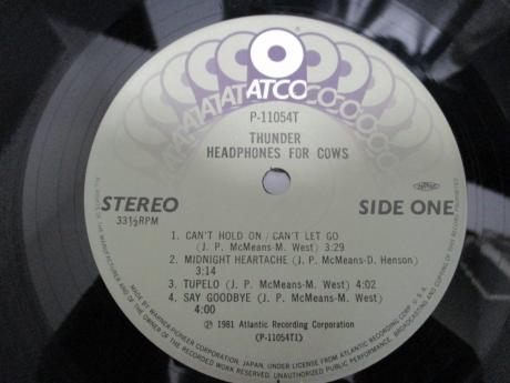 Thunder Headphones For Cows Japan Orig. LP OBI