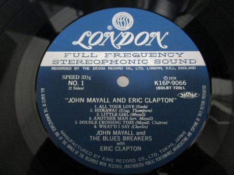 John Mayall & Blues Breakers with Eric Clapton John Mayall and Eric Clapton Japan LTD LP OBI