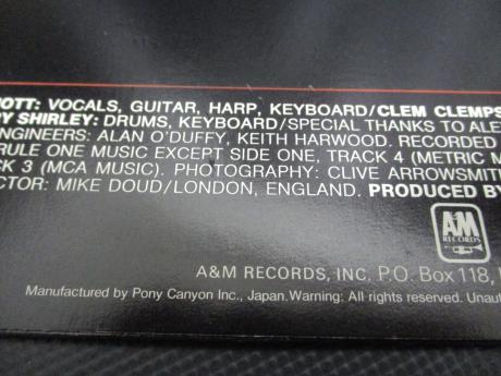 Humble Pie Smokin’ Japan LTD LP OBI INSERT