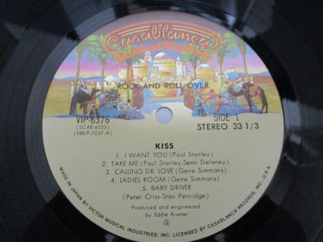 Kiss Rock and Roll Over Japan Early Press LP OBI