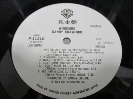 Randy Crawford Windsong Japan Orig. PROMO LP OBI WHITE LABEL