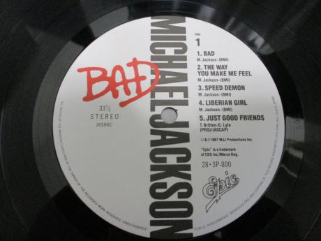 Michael Jackson Bad Japan Orig. LP OBI INSERT