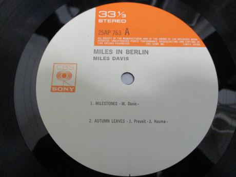 Miles Davis Miles In Berlin Japan Rare LP CAP OBI