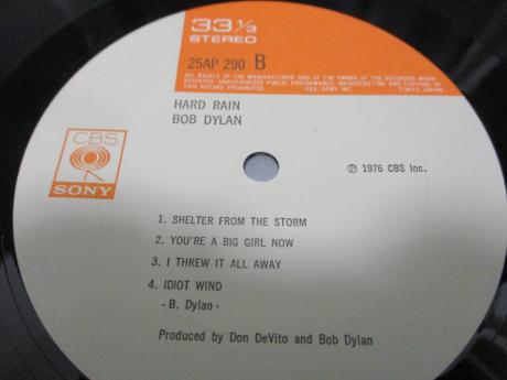 Bob Dylan Hard Rain Japan Orig. LP OBI BOOKLET