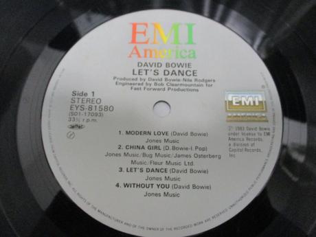 David Bowie Let's Dance Japan Orig. LP OBI INSERT
