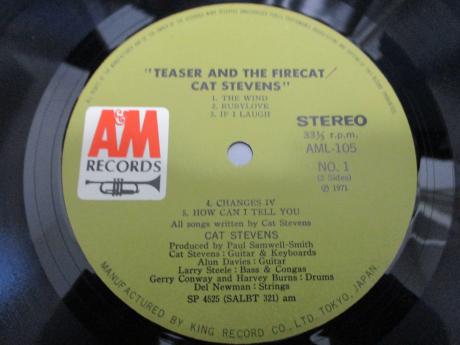 Cat Stevens Teaser and the Firecat Japan Orig. LP OBI RARE POSTER