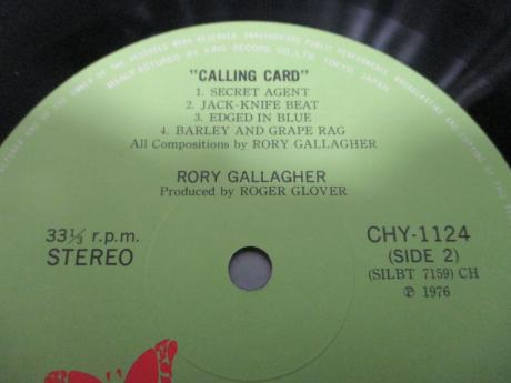 Rory Gallagher Calling Card Japan Orig. LP OBI
