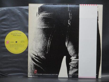 Rolling Stones Sticky Fingers Japan Early Press LP PINK OBI ZIPPER COVER
