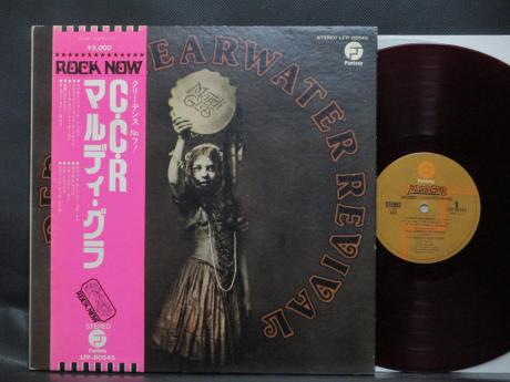 CCR Creedence Clearwater Revival Mardi Gras Japan Orig. LP OBI RED WAX