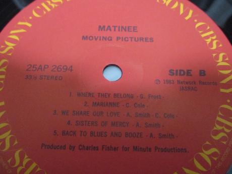Moving Pictures Matinee Japan Orig. LP CAP OBI SHRINK