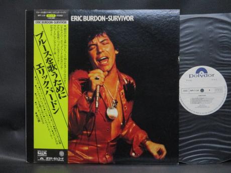 Animals Eric Burdon Survivor Japan Orig. PROMO LP OBI WHITE LABEL