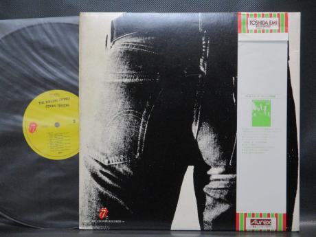 Rolling Stones Sticky Fingers Japan EMI LP GREEN OBI ZIPPER