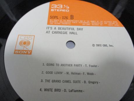 It's A Beautiful Day At Carnegie Hall Japan Orig. LP INSERT