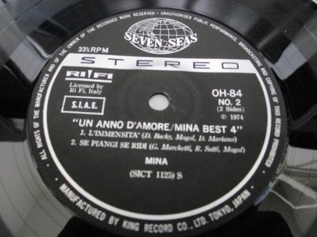 MINA BEST 4 Un Anno D’amore Japan ONLY 4 Track EP ENVELOPE PS