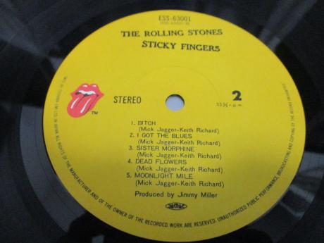 Rolling Stones Sticky Fingers Japan EMI LP OBI ZIPPER COVER