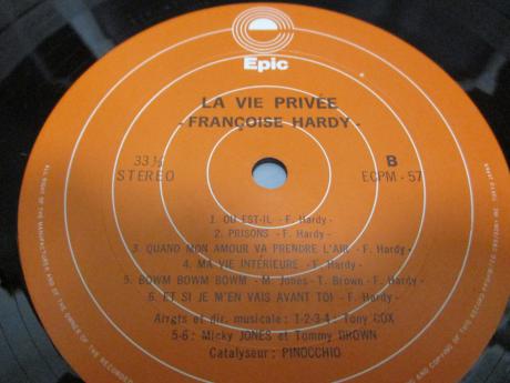 Françoise Hardy La Vie Privée Japan Orig. LP OBI